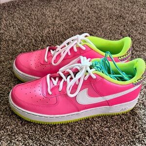 Nike Neon Pink and White Sneakers